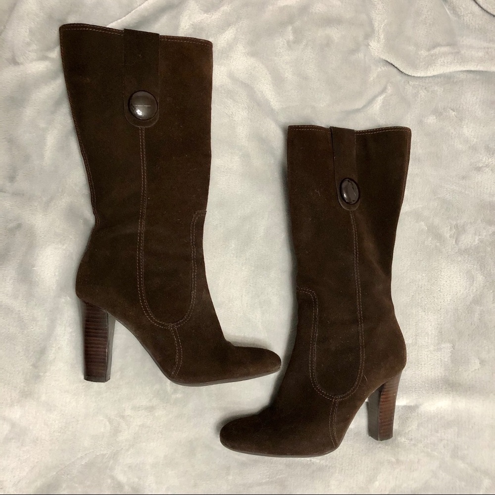 Franco Sarto Lilith Brown Suede Boots 7.5